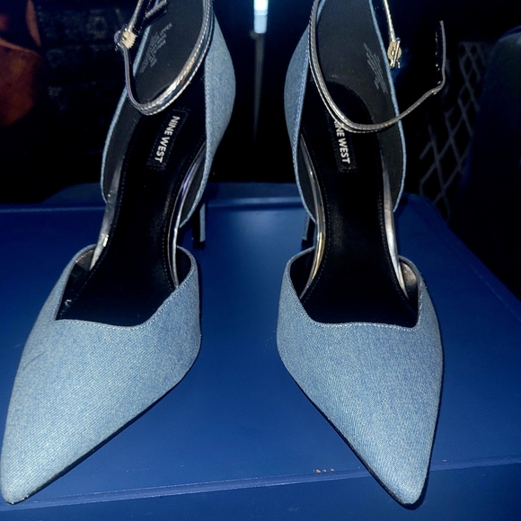 Nine West Blue Women's Heels - Picture 1 of 6
